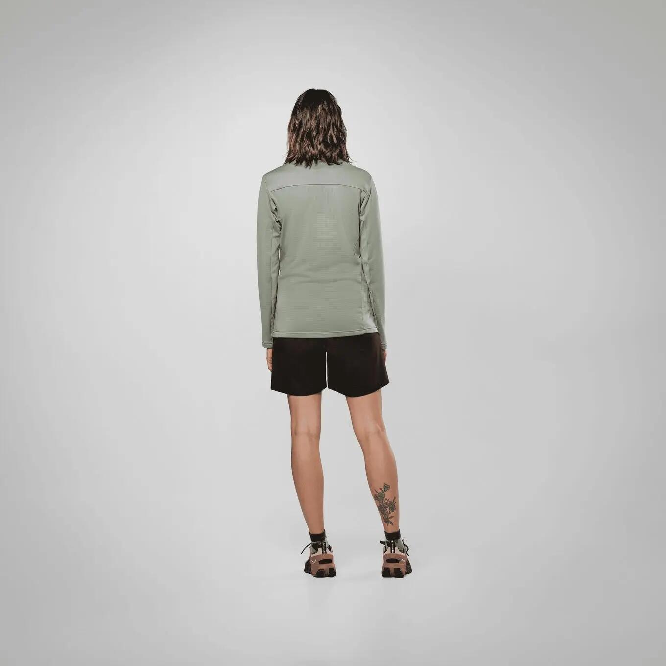Polar Salewa Puez Cammino 1/2 Zip Verde Donna 4/5