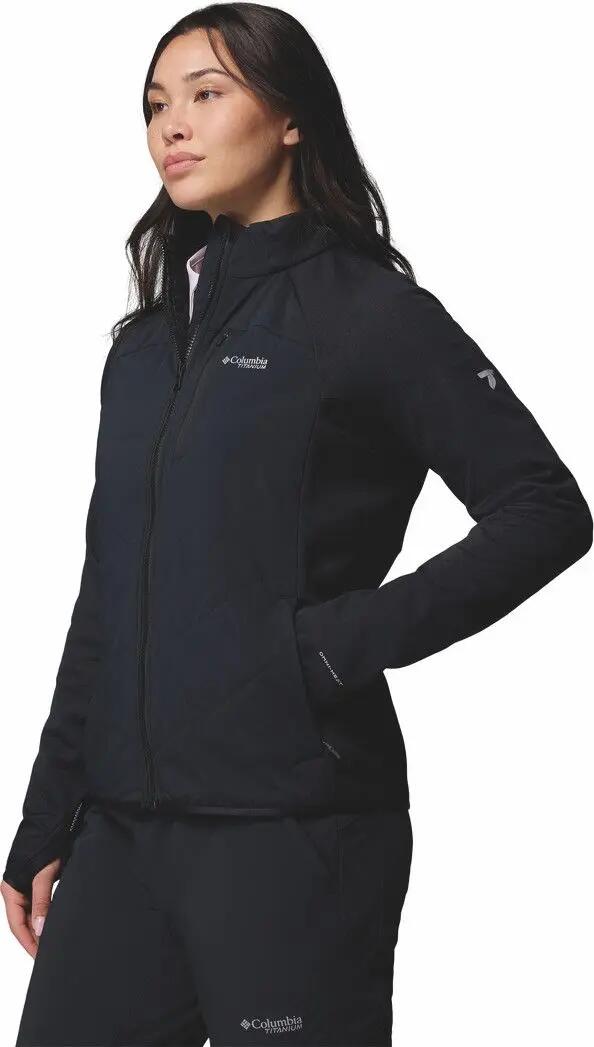 Columbia Arctic Crest Hybride Vrouwen Fleece Jas Zwart 3/7
