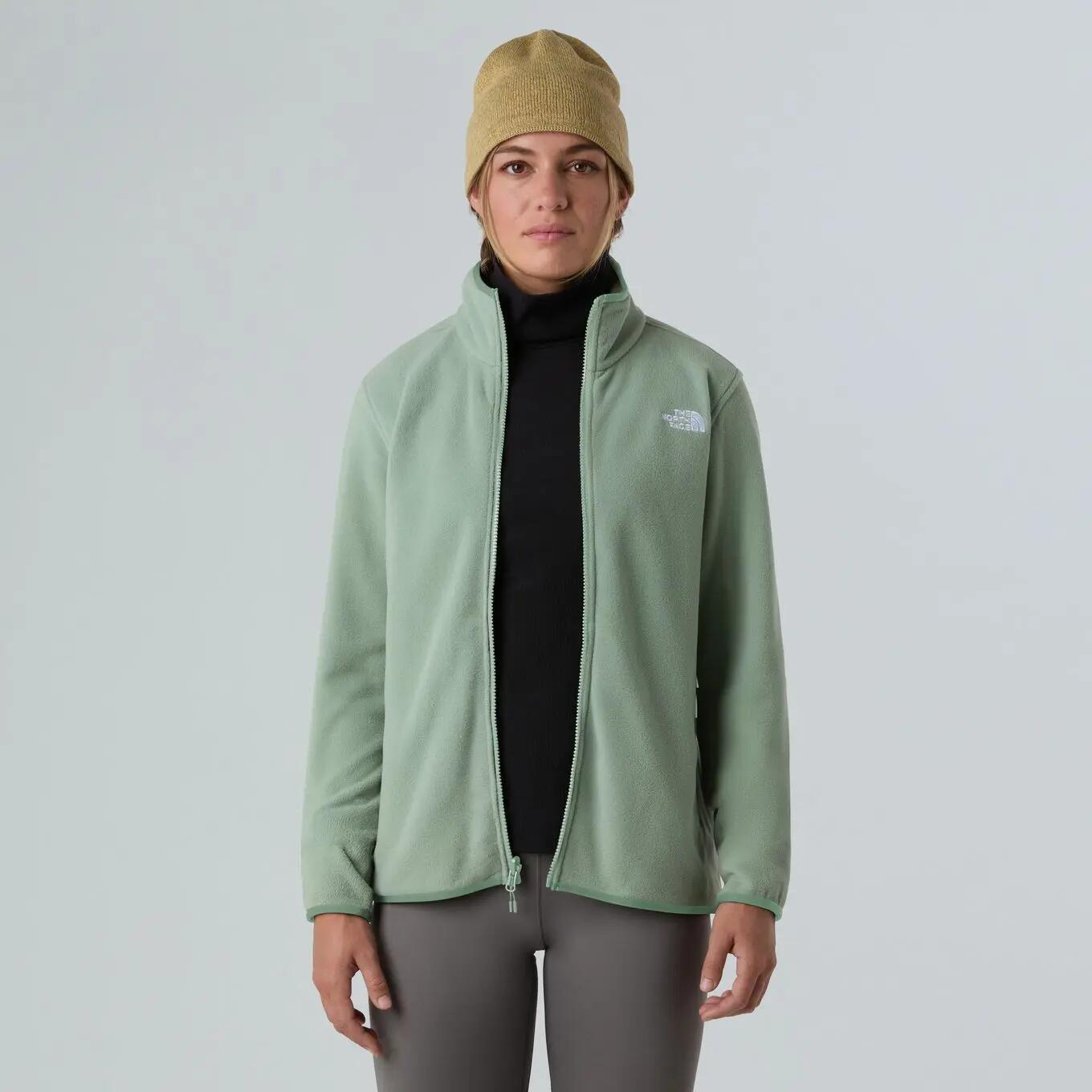 Chaqueta polar The North Face Glacier para mujer, verde 3/7