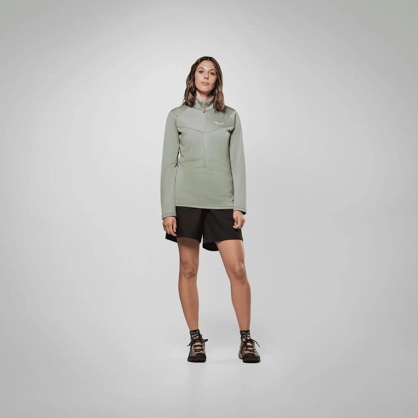 Polar Salewa Puez Cammino 1/2 Zip Verde Donna 3/5