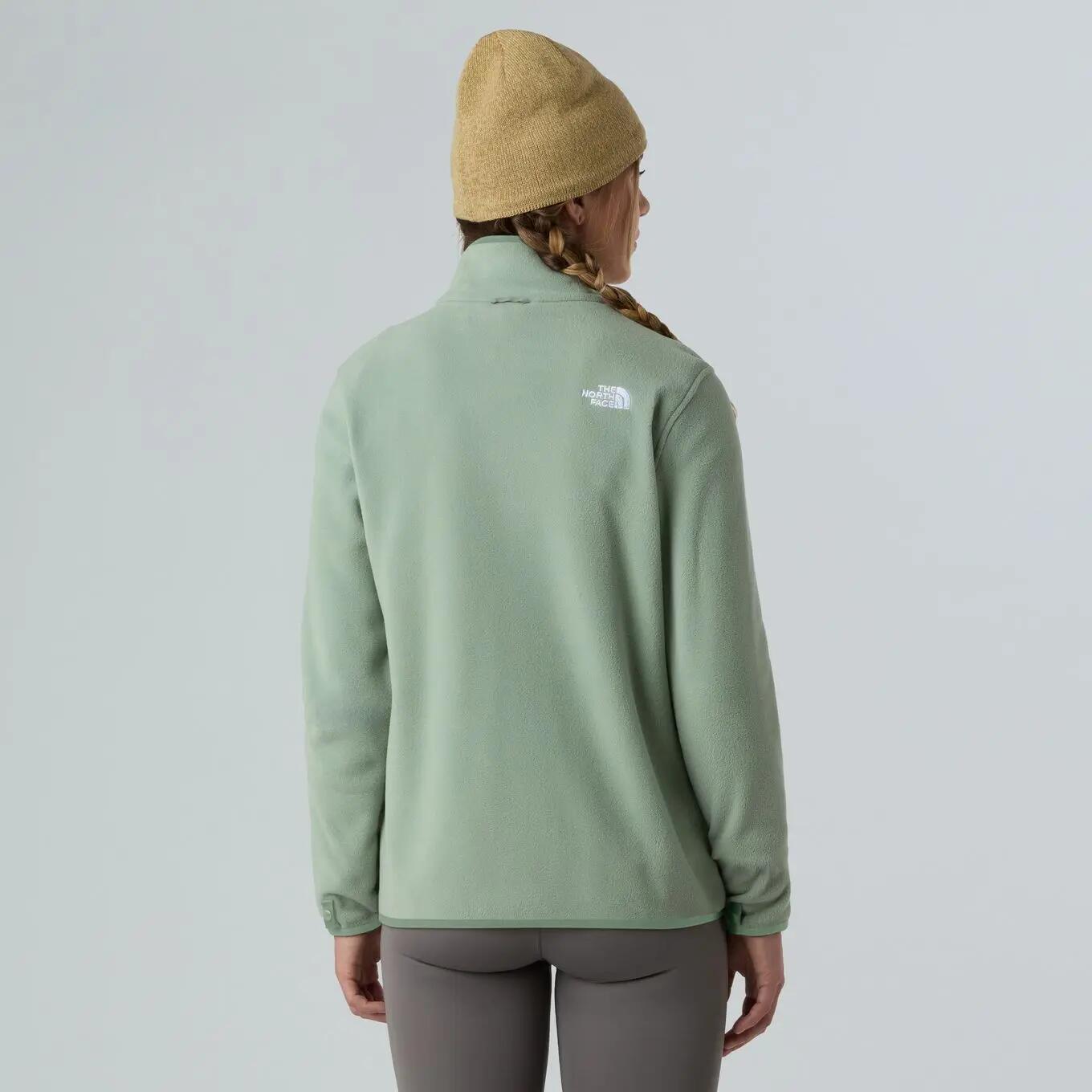 Chaqueta polar The North Face Glacier para mujer, verde 2/7