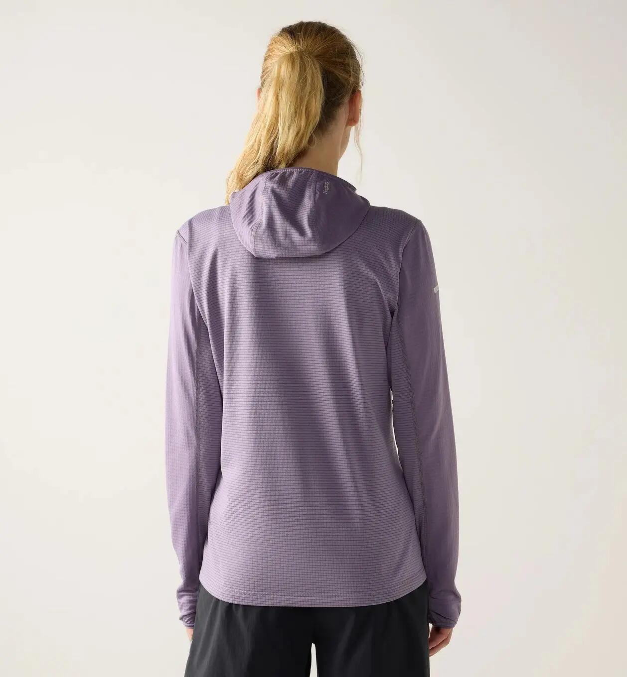 Polaire Haglöfs L.I.M Mid Multi II Hood Violet Femme 2/5