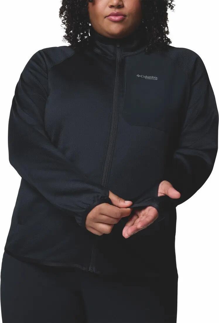 Chaqueta polar con cremallera Columbia Triple Canyon Negra Mujer 5/7
