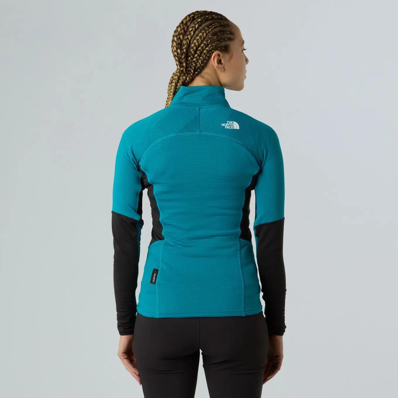 Chaqueta polar The North Face Stormgap Power Grid Turquoise para mujer 3/7