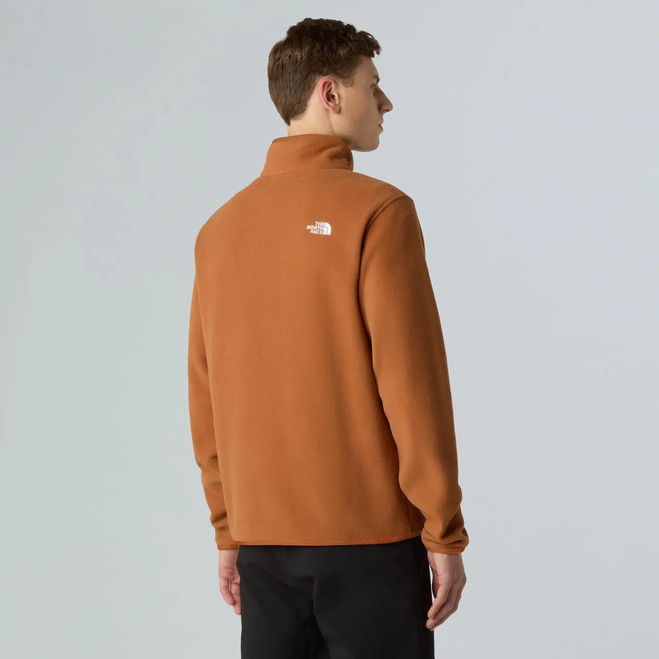 Polaire The North Face Glacier 1/4 Zip Orange Homme 3/5