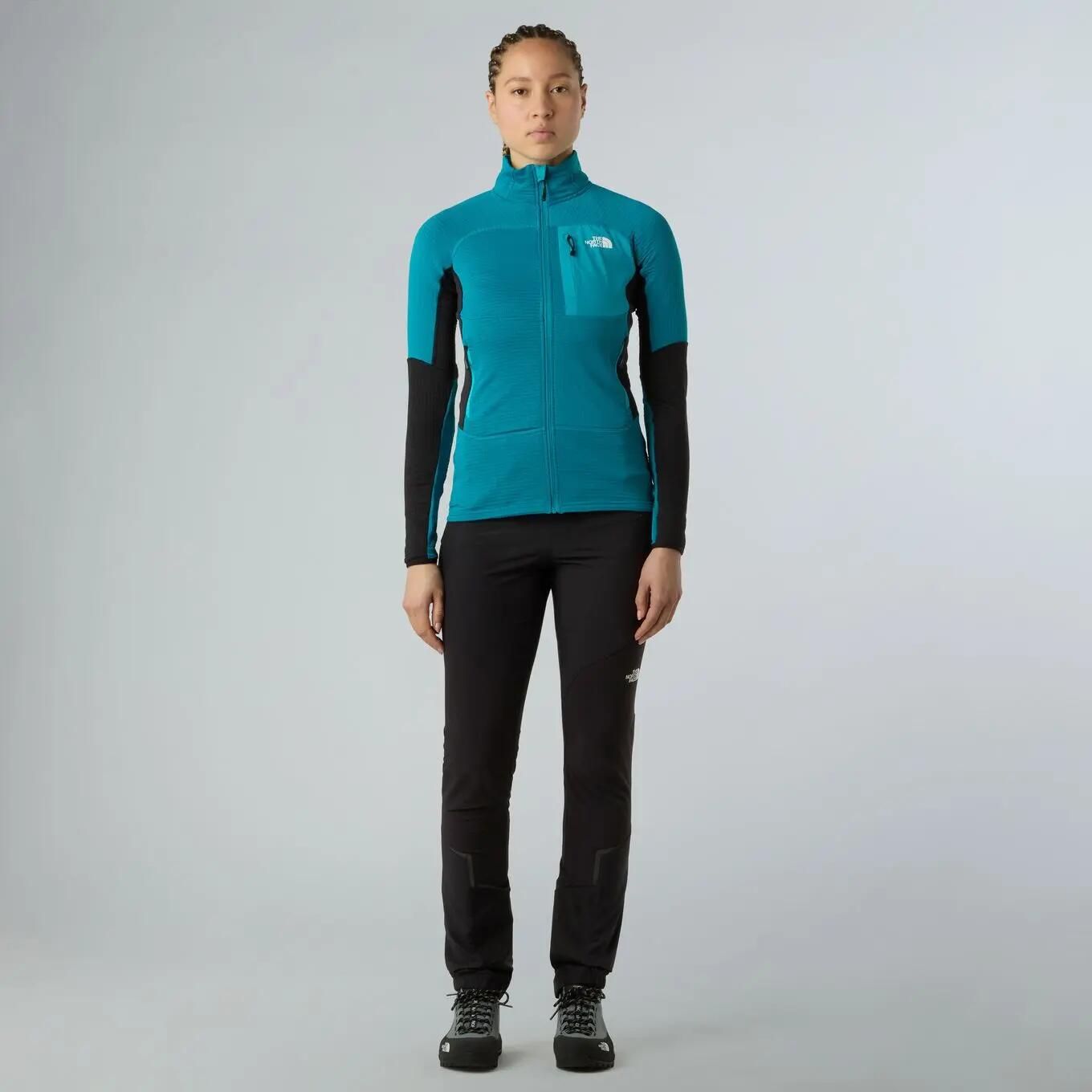 Chaqueta polar The North Face Stormgap Power Grid Turquoise para mujer 2/7