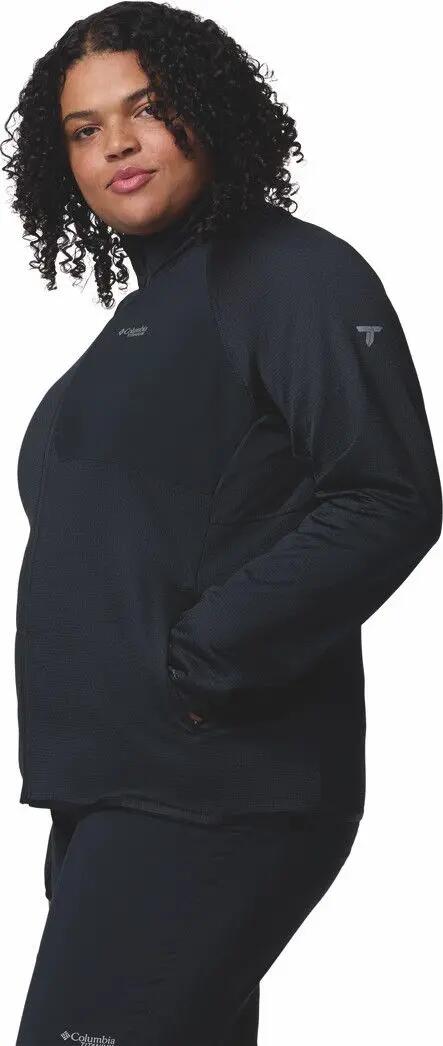 Chaqueta polar con cremallera Columbia Triple Canyon Negra Mujer 3/7