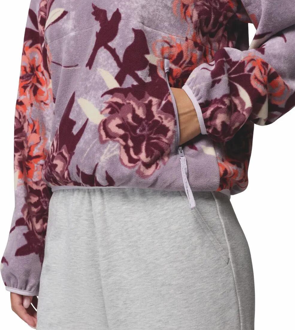 Polaire Femme Columbia 1/2 Zip Sequoia Grove Printed Violet 4/7