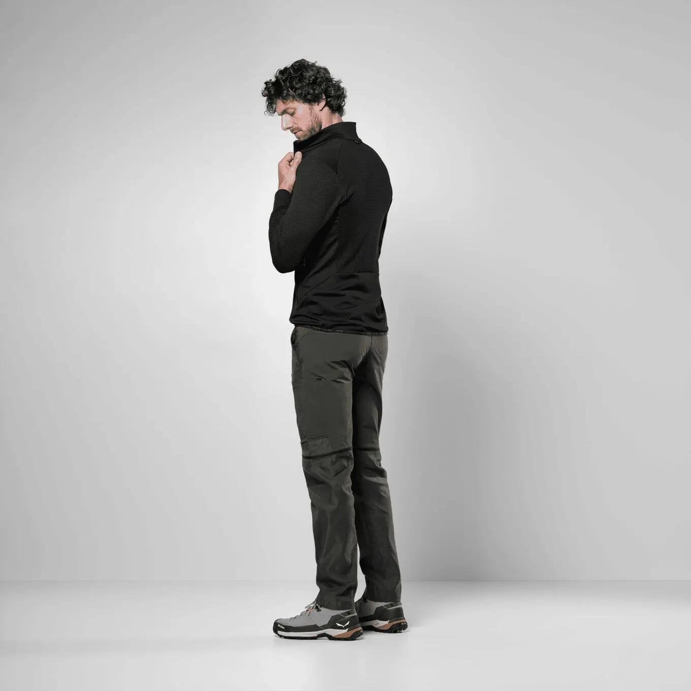 Velo Salewa Puez Waffle Hybrid Fleece para homem Preto 5/5
