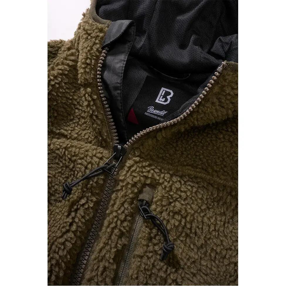 Ladies Teddyfleece Jacke Hooded 3/4