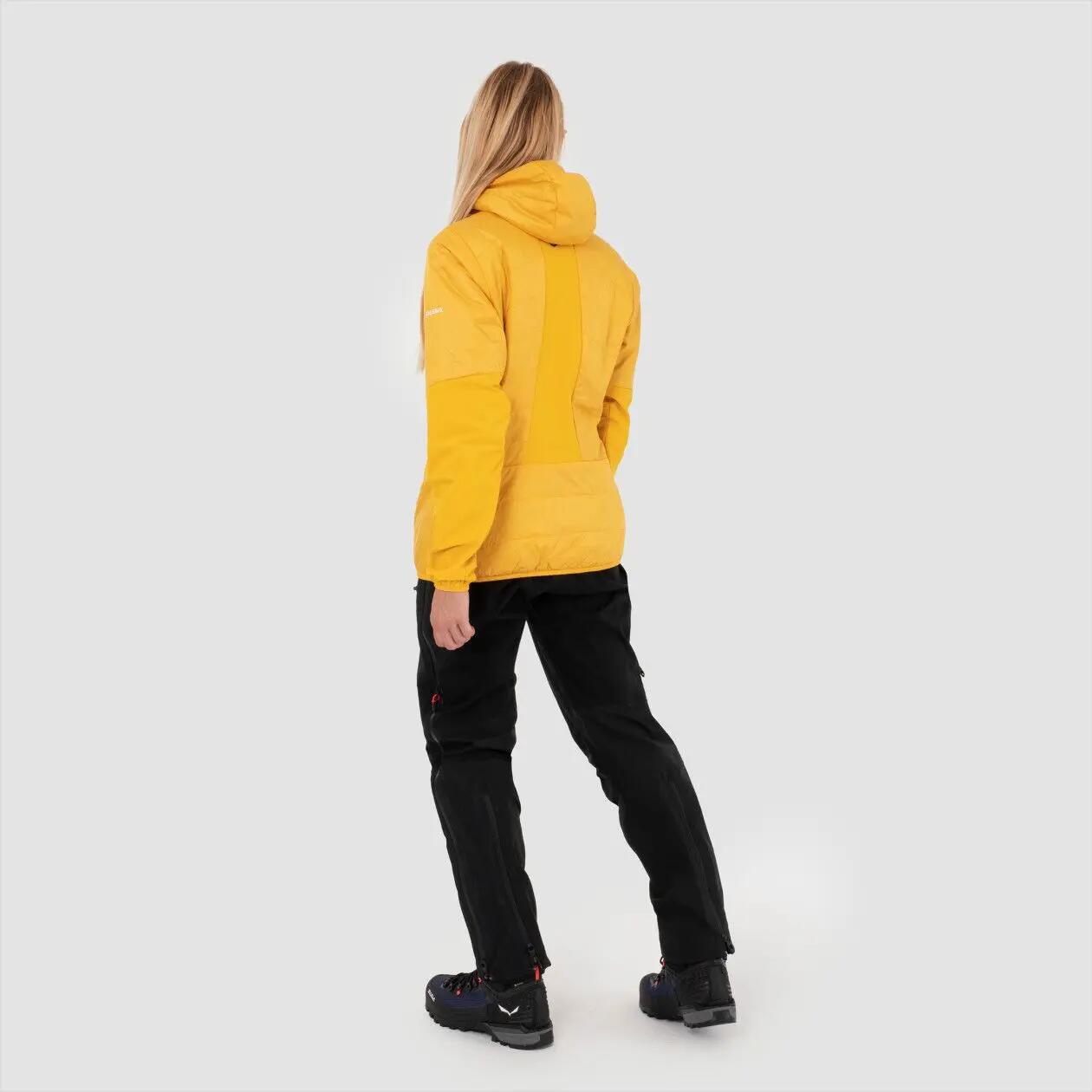 Chaqueta con capuchaOrtles Hybrid TirolWoolYellow para mujer de Salewa 4/5