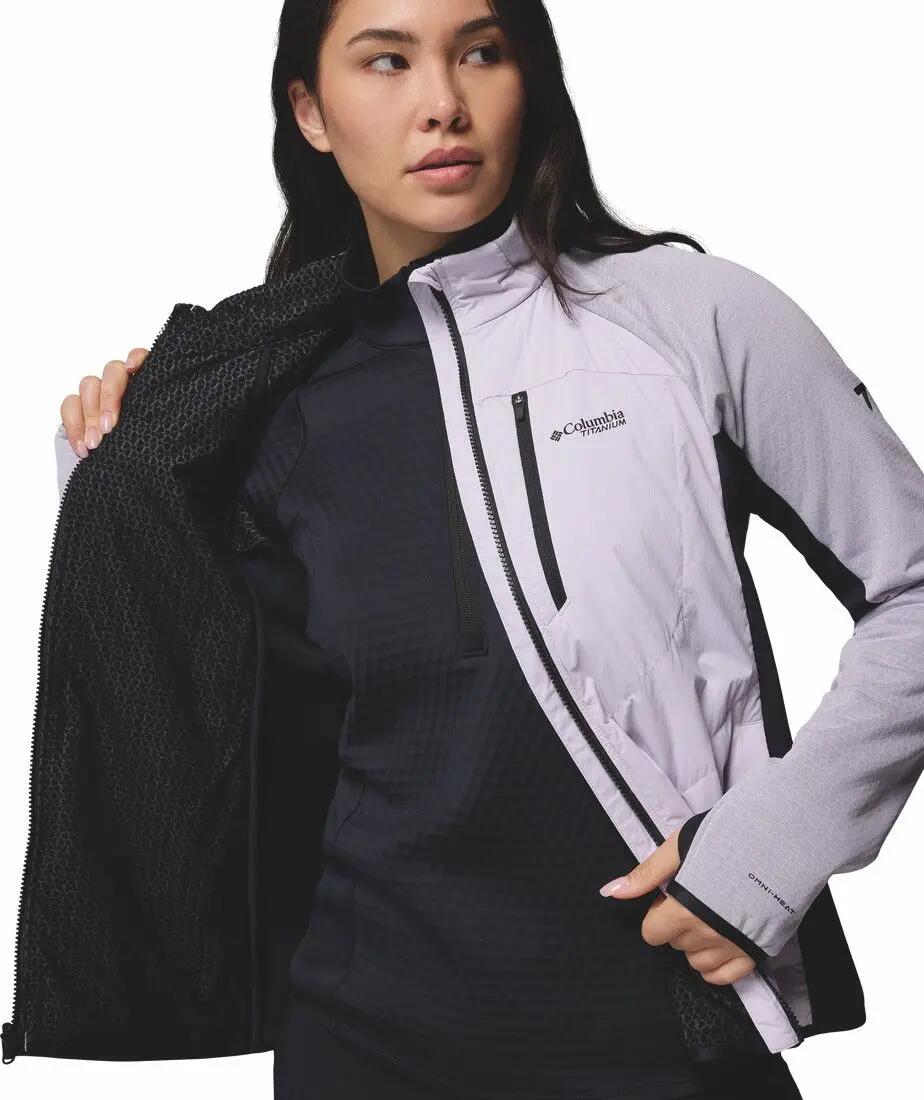 Veste Polaire Femme Columbia Arctic Crest Hybride Violet 5/7