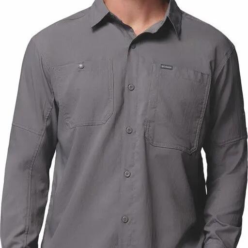Columbia Silver Ridge Utility II Shirt, Gray, Men's