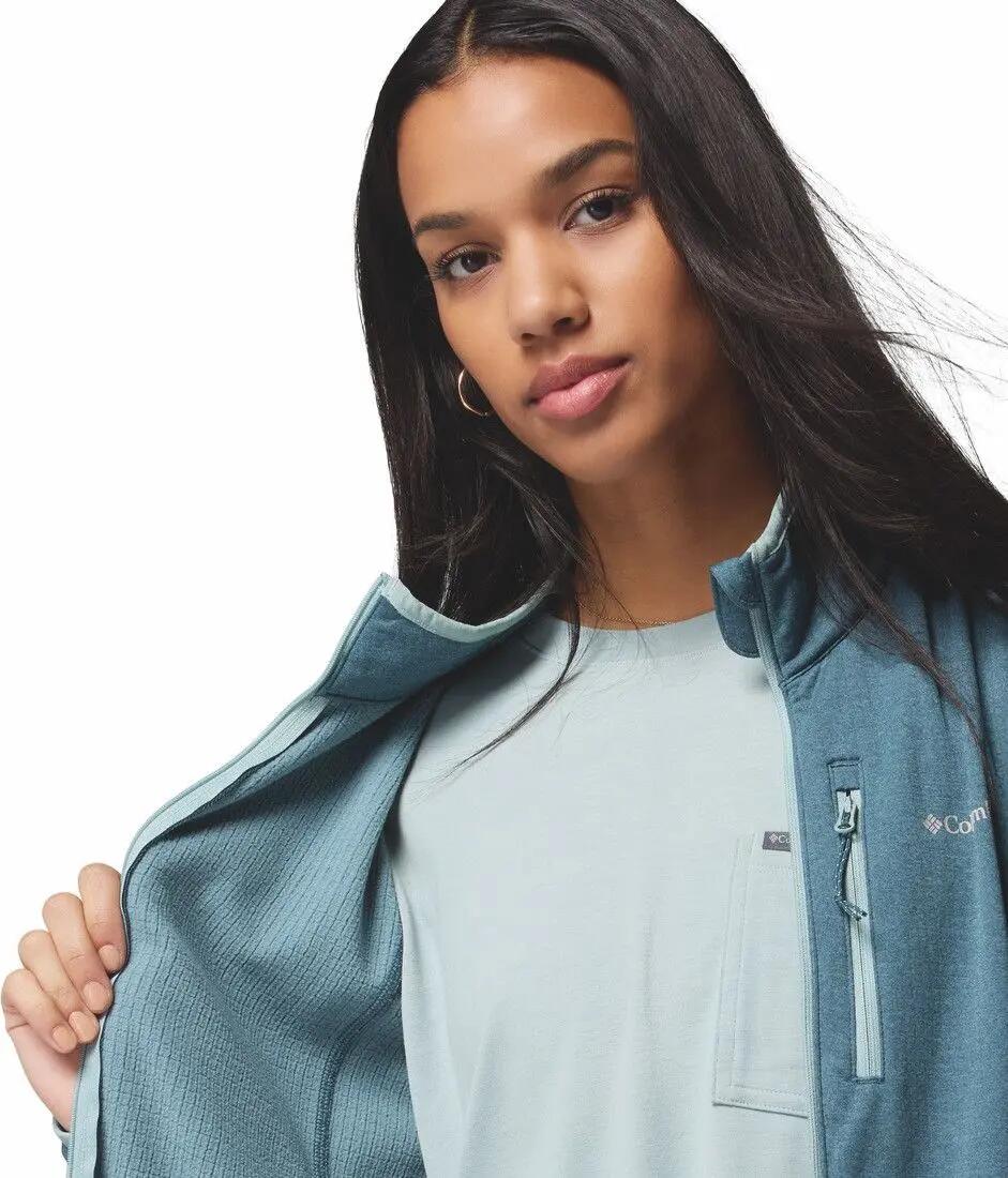Veste Polaire Femme Columbia Essential Hike Grid Bleu 5/7