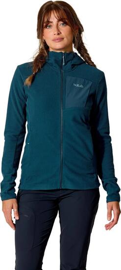 Felpa con cappuccio RAB Tecton blu da donna