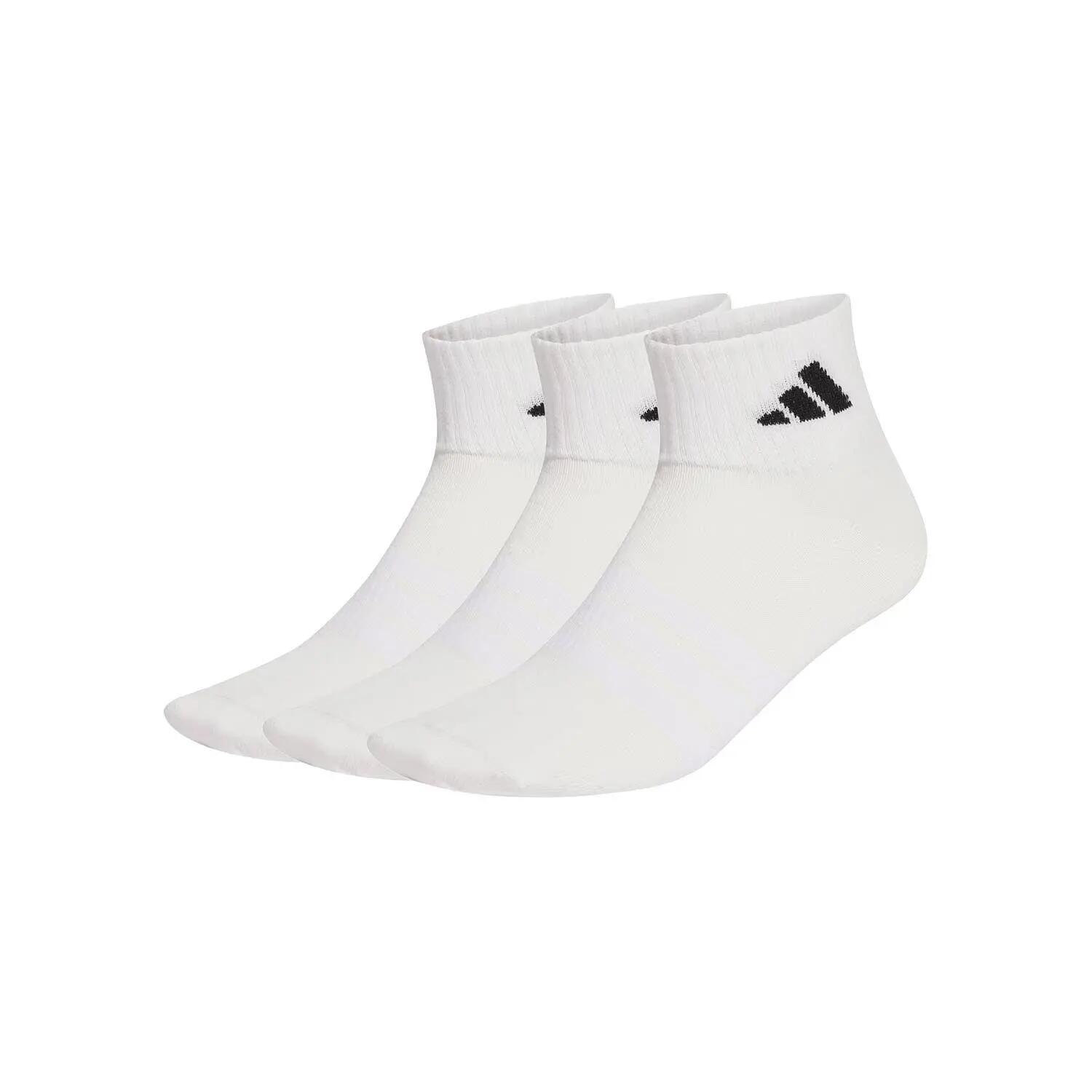 Pack 3 Chausettes Adidas Essential Ankle Blanc 1/7