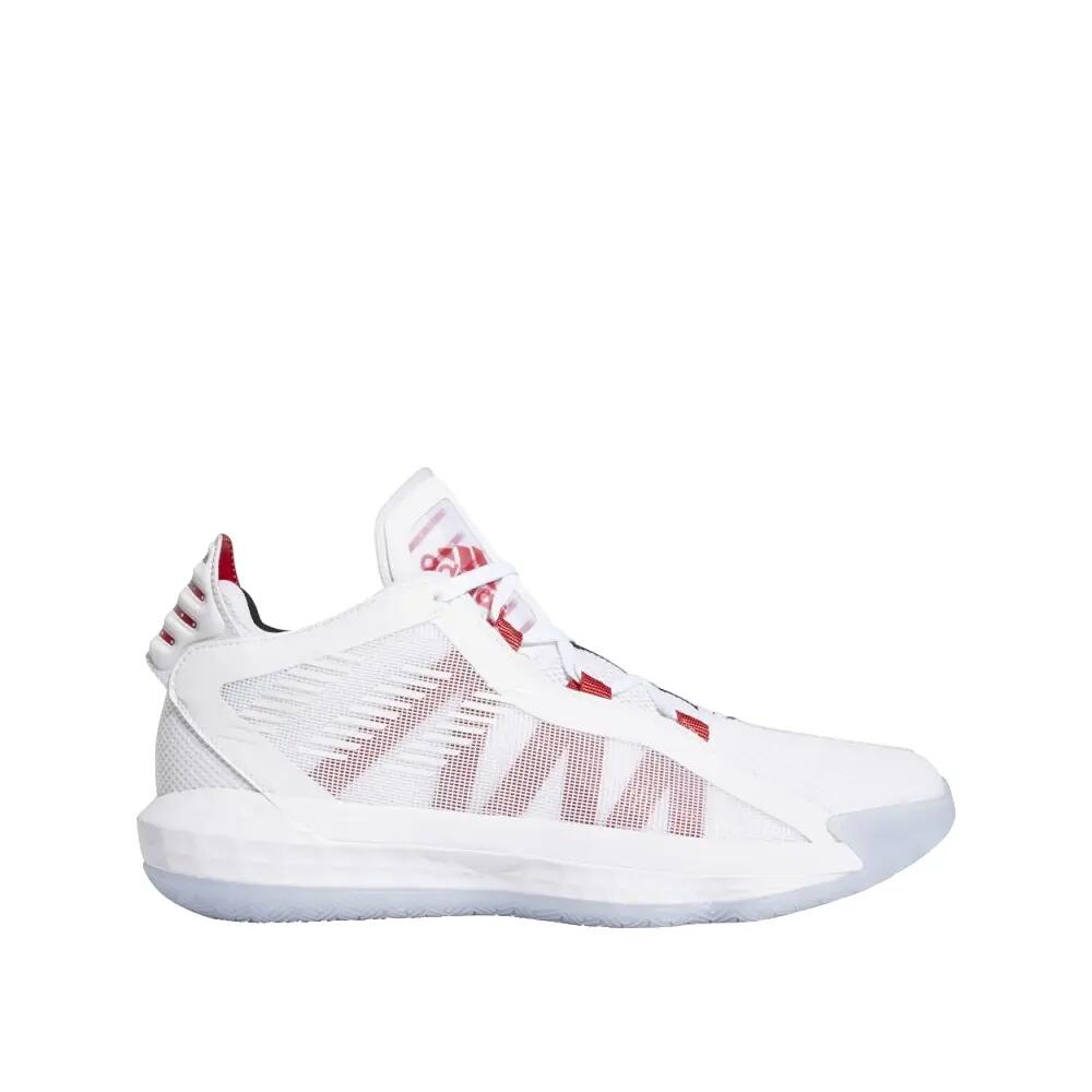 Zapatillas de baloncesto adidas Dame 6 J Rojo/Blanco/Negro 6/6