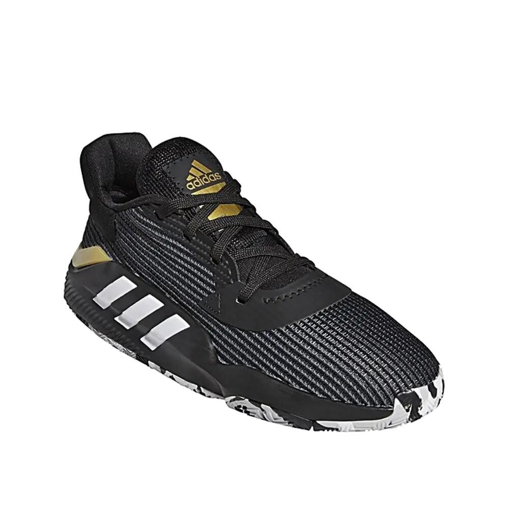 Zapatillas de baloncesto adidas Pro Bounce 2019 Low Negro/Blanco/Oro 2/3