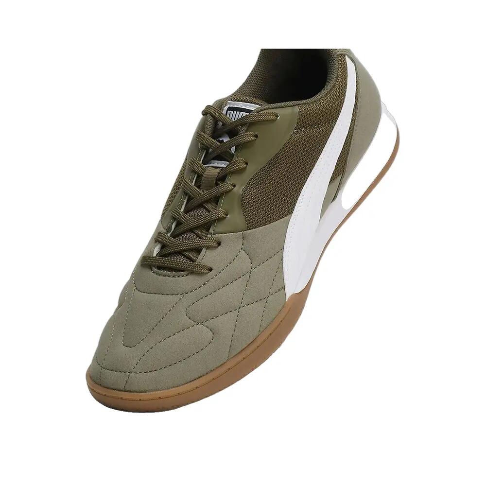 Chuteiras PUMA King Top IT Verde/Branco/Dourado 4/5