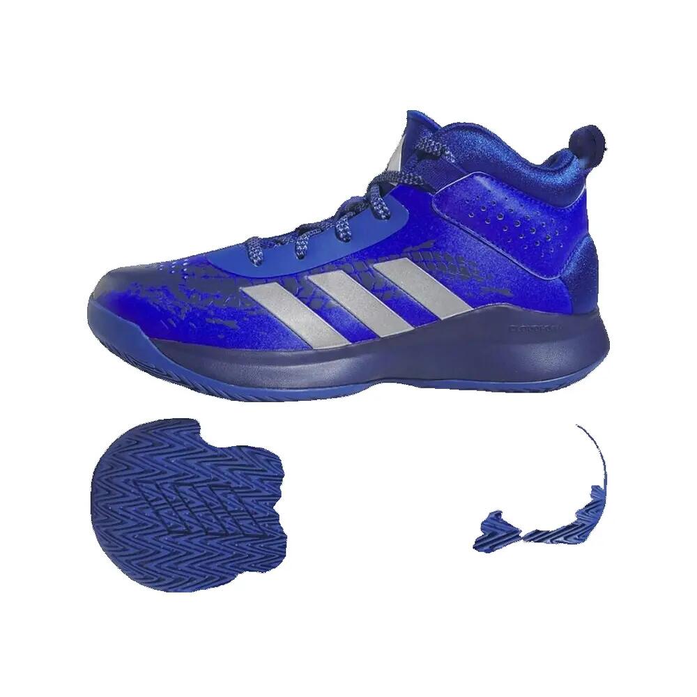 Basketbalschoenen adidas Cross Em Up 5 K Wide JR Blauw 2/5