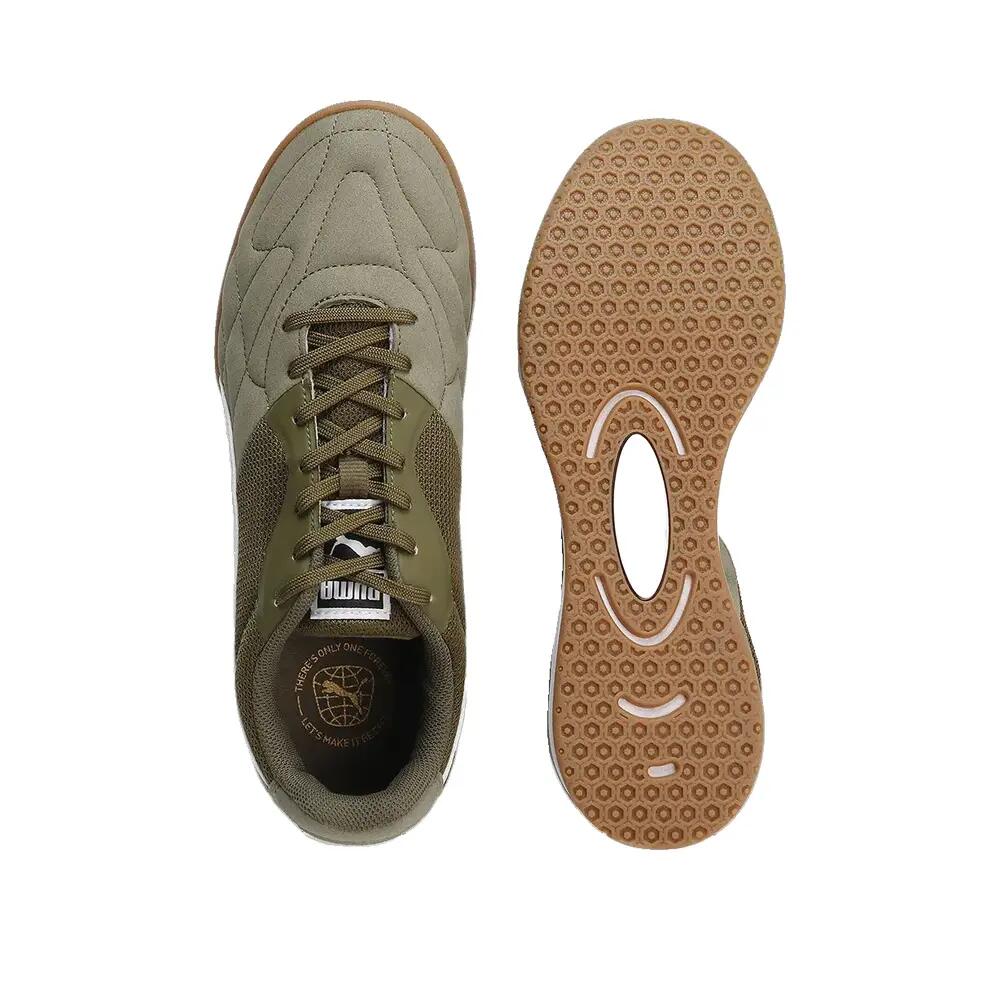 Chuteiras PUMA King Top IT Verde/Branco/Dourado 2/5