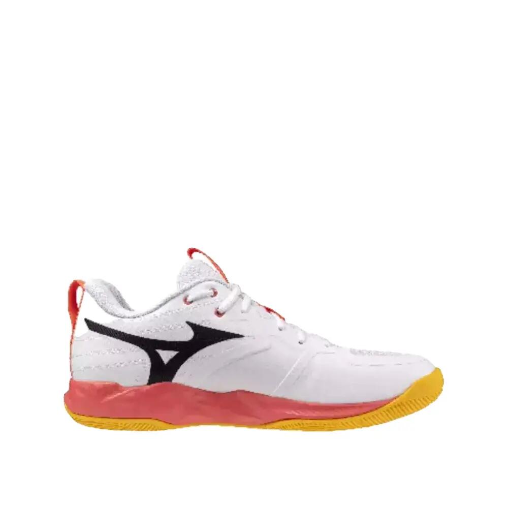 Mizuno Wave Momentum Pro Schoenen voor de zaal Wit, Helder koraal 2/2