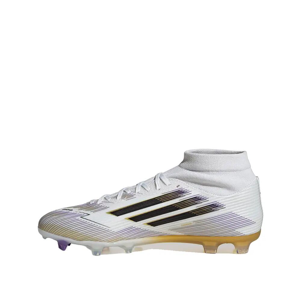 Botas de futebol adidas League Mid FG/MG Branco/Preto/Dourado 3/8