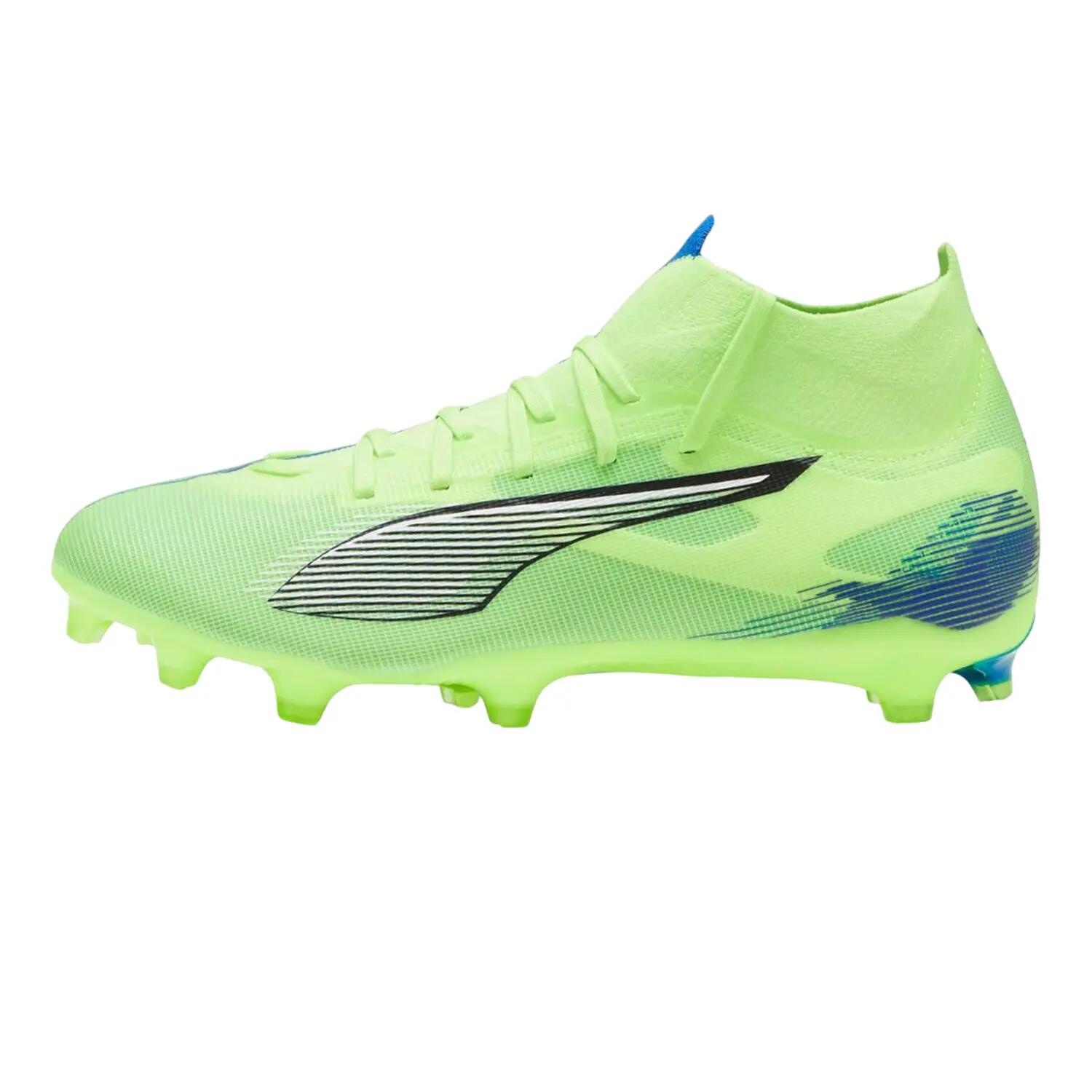 Chaussures De Foot Pour Terrain Ferme ULTRA MATCH Adulte (Pomme / Blanc / Bleu 3/15