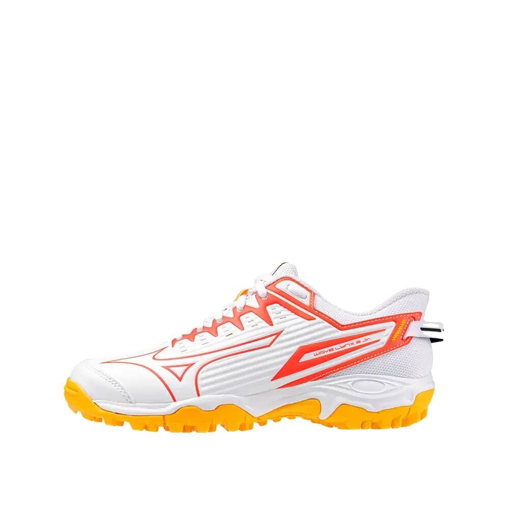 Schoenen - hockey - kinderen - wave lynx junior - wit/oranje 2/6