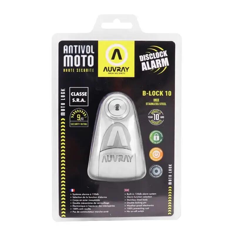 Blokada na tarczę z alarmem B-LOCK 10 INOX - stal nierdzewna AUVRAY 4/4