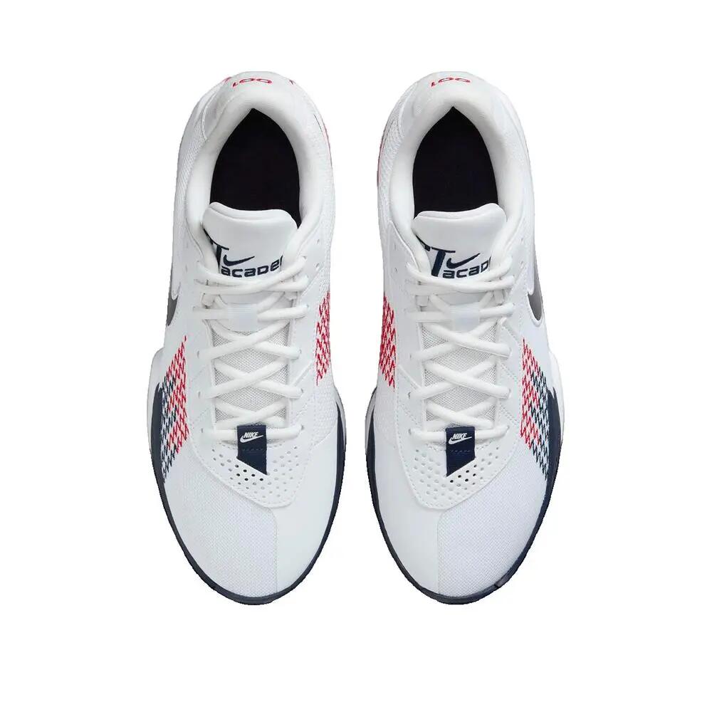 Calçado de basquetebol Nike Air Zoom G.T. Cut Academy Branco/Vermelho 3/3