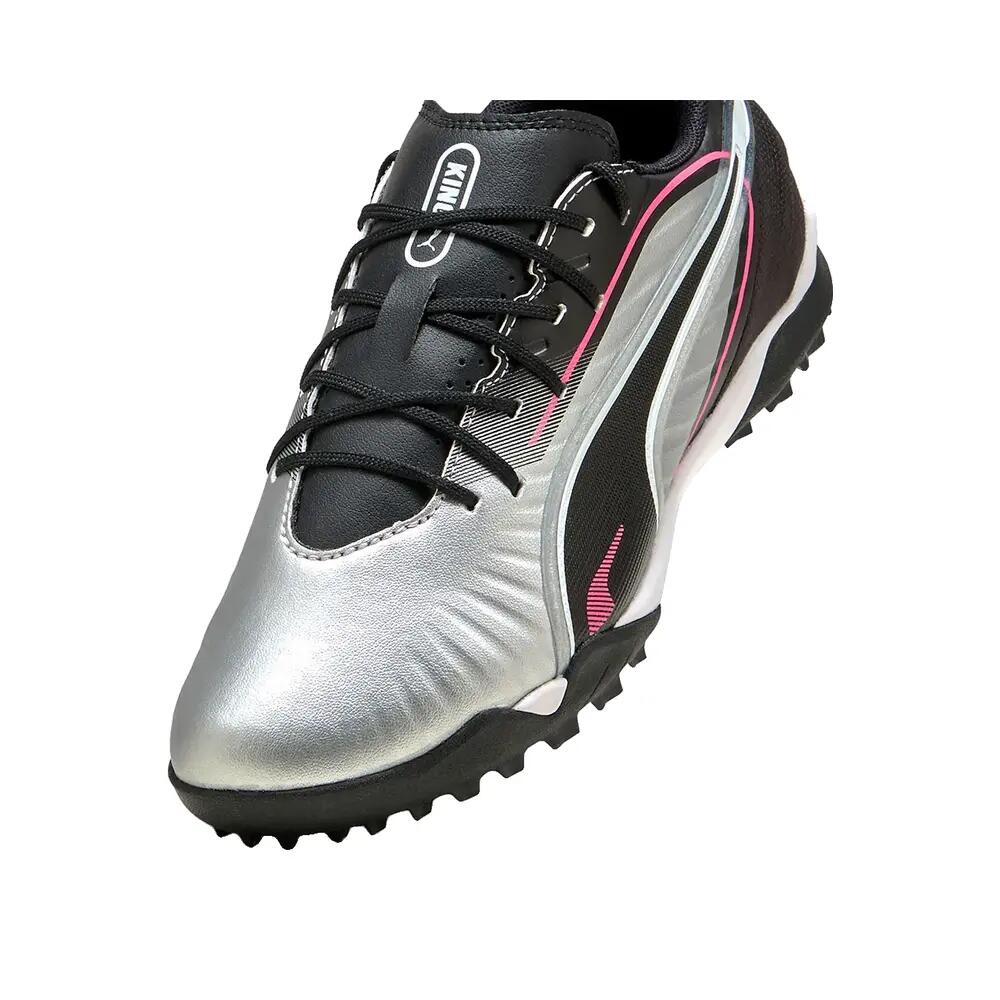 Fußballschuhe PUMA King Match TT Mid Silber 5/6