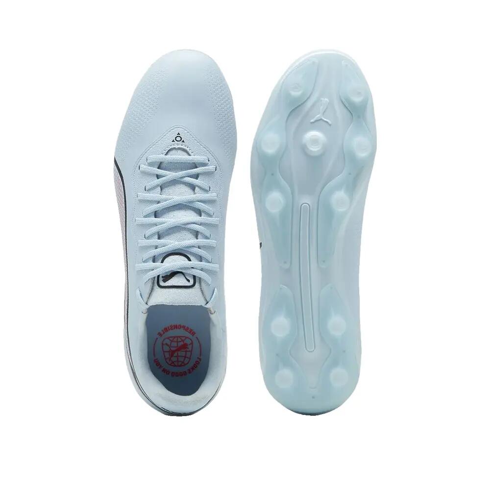Zapatos de fútbol PUMA King Pro FG/AG Mujer Plata 2/6