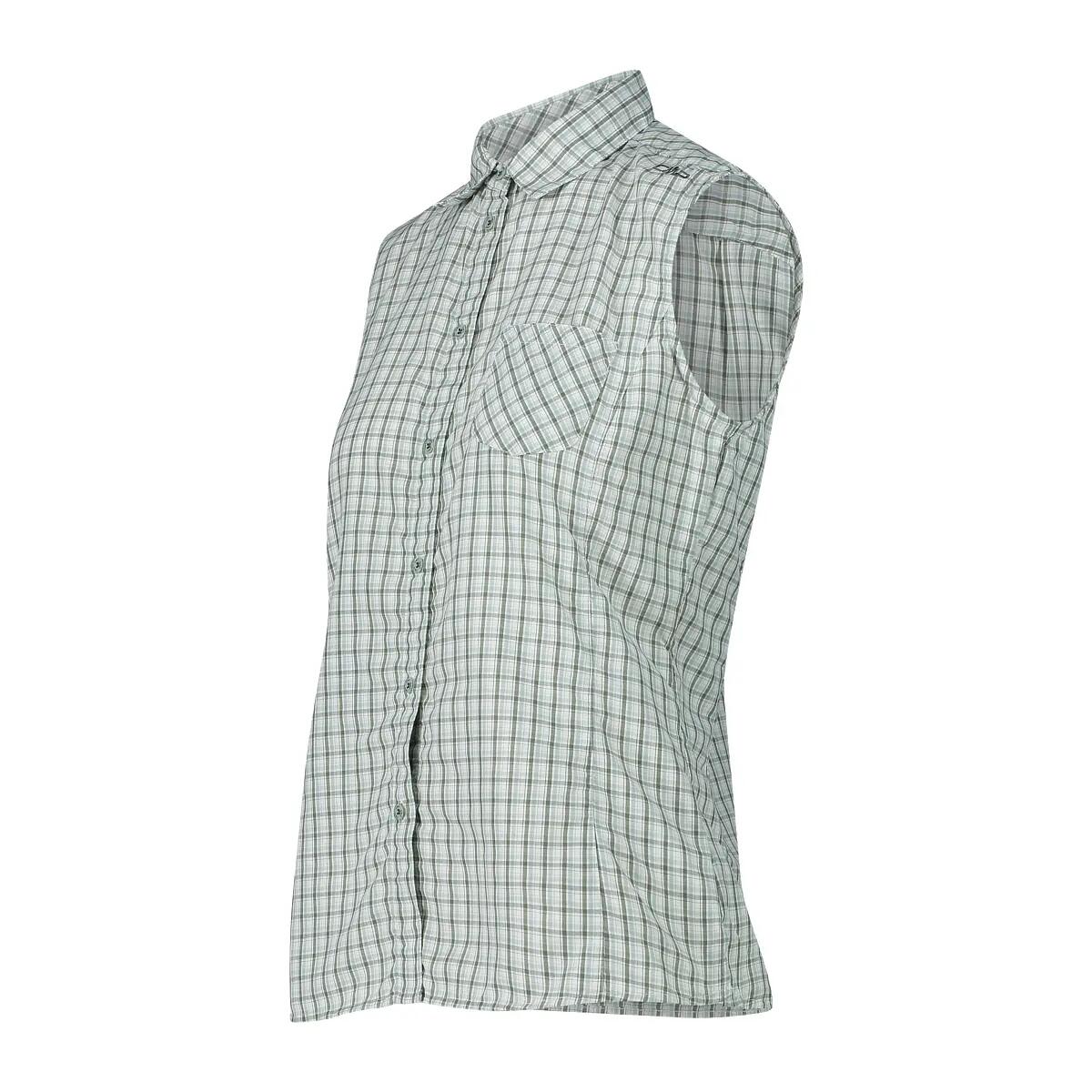 Mouwloze vrouwenblouse met ruiten CMP 3/5