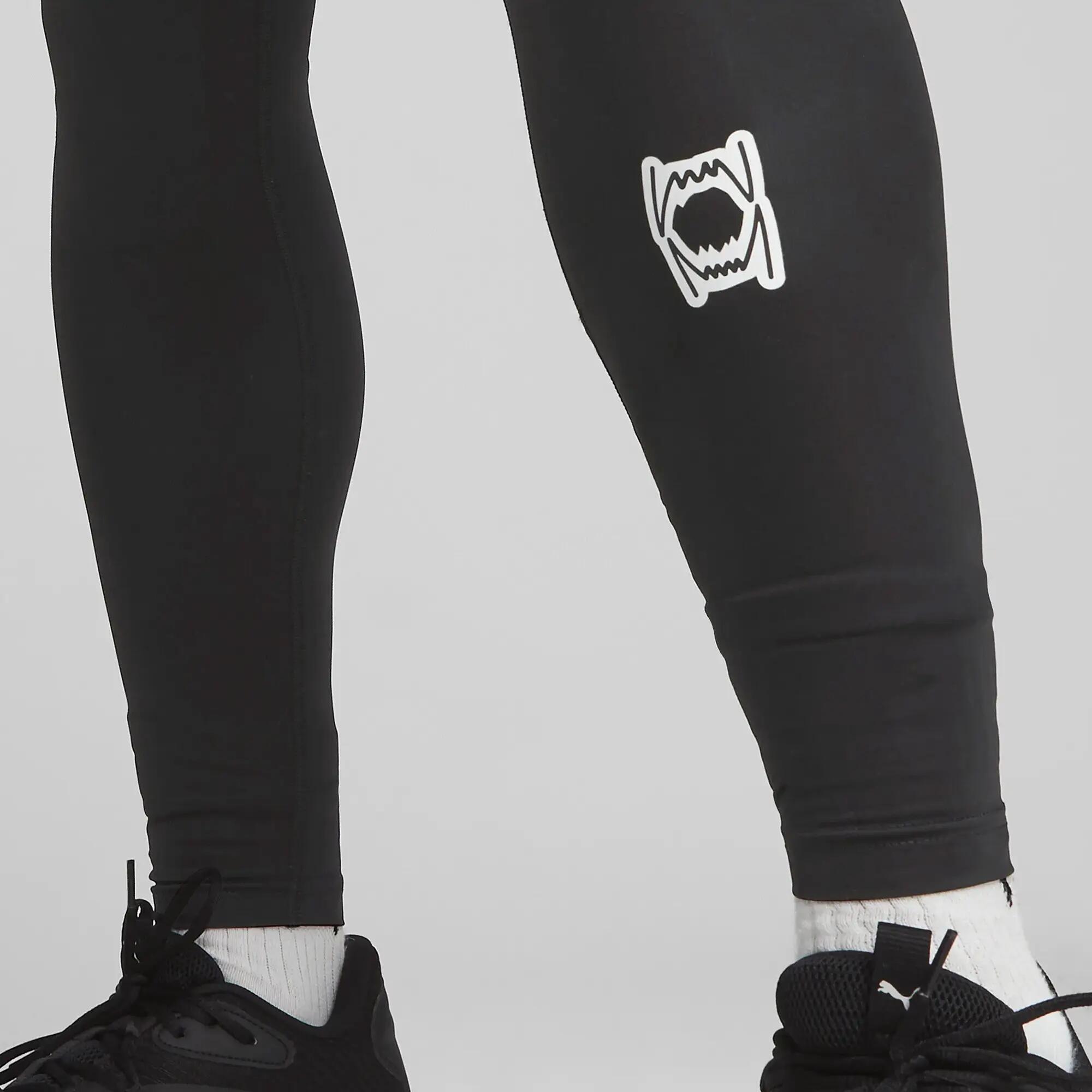 Męskie legginsy do koszykówki Hoops Team Baselayer PUMA Black 7/7