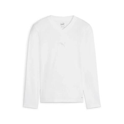 Kinder-t-shirt met lange mouwen puma teamgoal baselayer