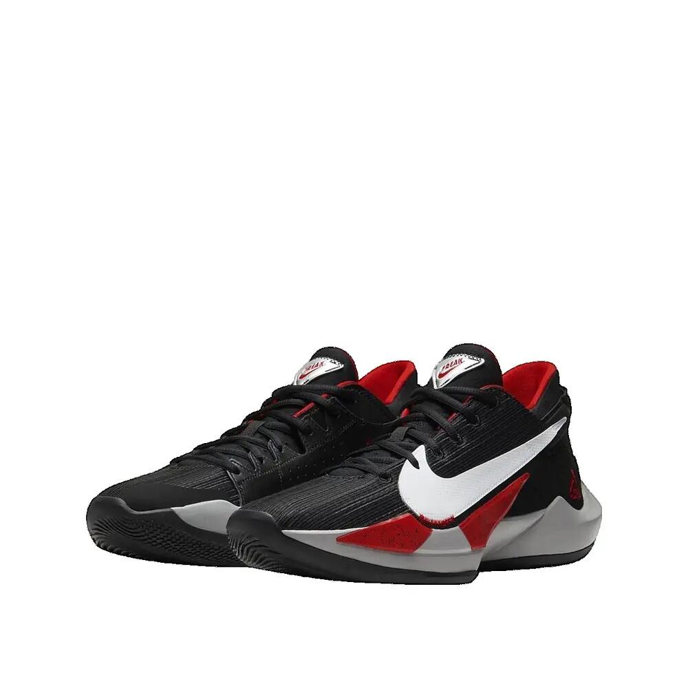 Sapatos de basquetebol Nike Zoom Freak 2 Preto Vermelho Intenso 3/3