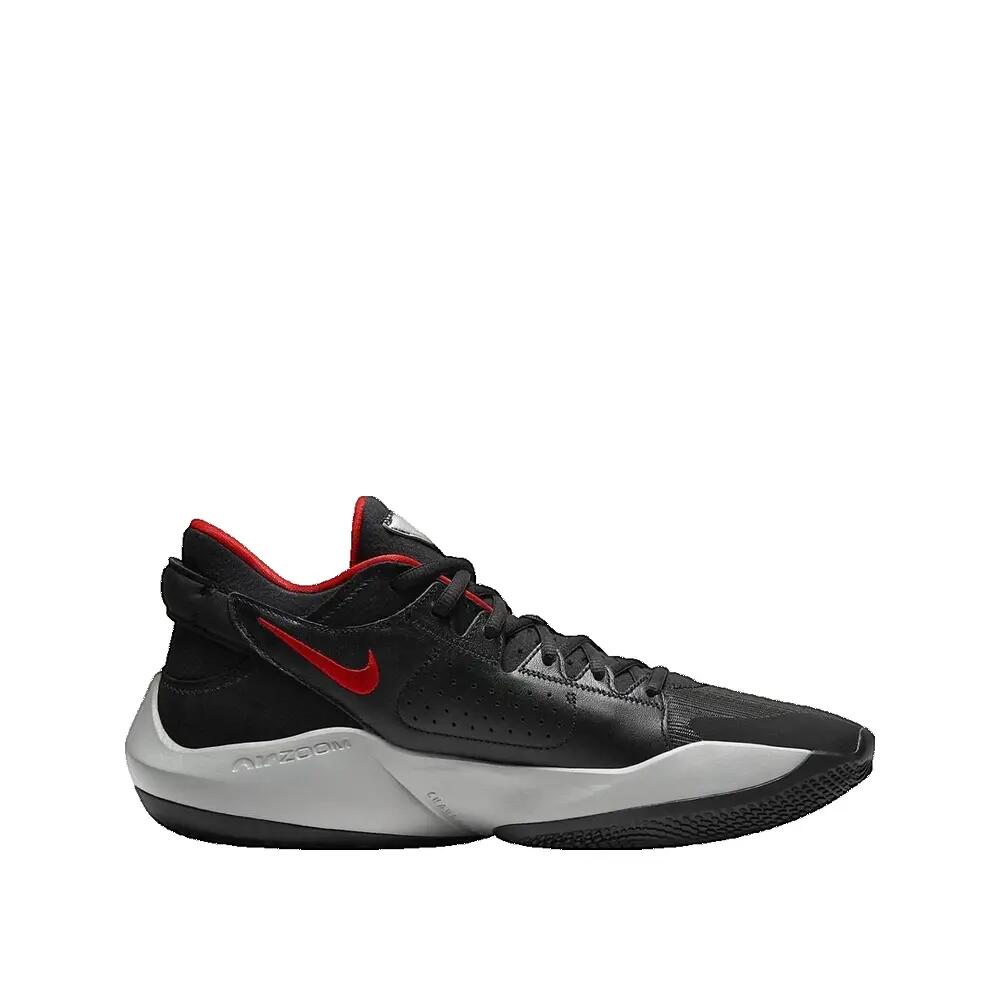 Sapatos de basquetebol Nike Zoom Freak 2 Preto Vermelho Intenso 2/3