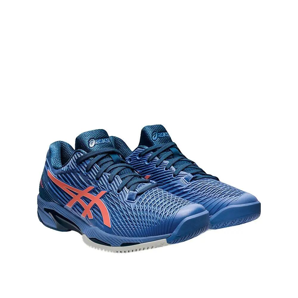 Tennisschoenen ASICS Solution Speed FF 2 Blauw Oranje 3/3