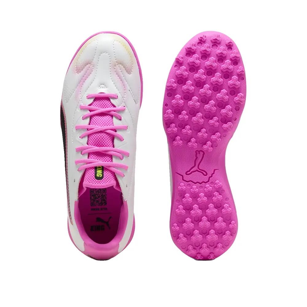 Botas de fútbol PUMA King Match TF Junior Blanc 5/6