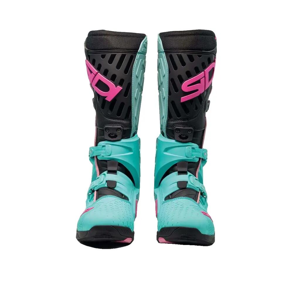 Bottes de motocross Sidi Crossair Mint/Noir/Rose 4/5