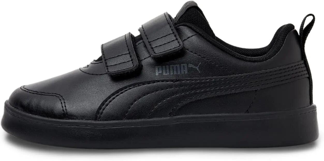 Puma Courtflex v2 V PS Kinder Unisex Sneaker Turnschuh 371543 06 schwarz 3/15