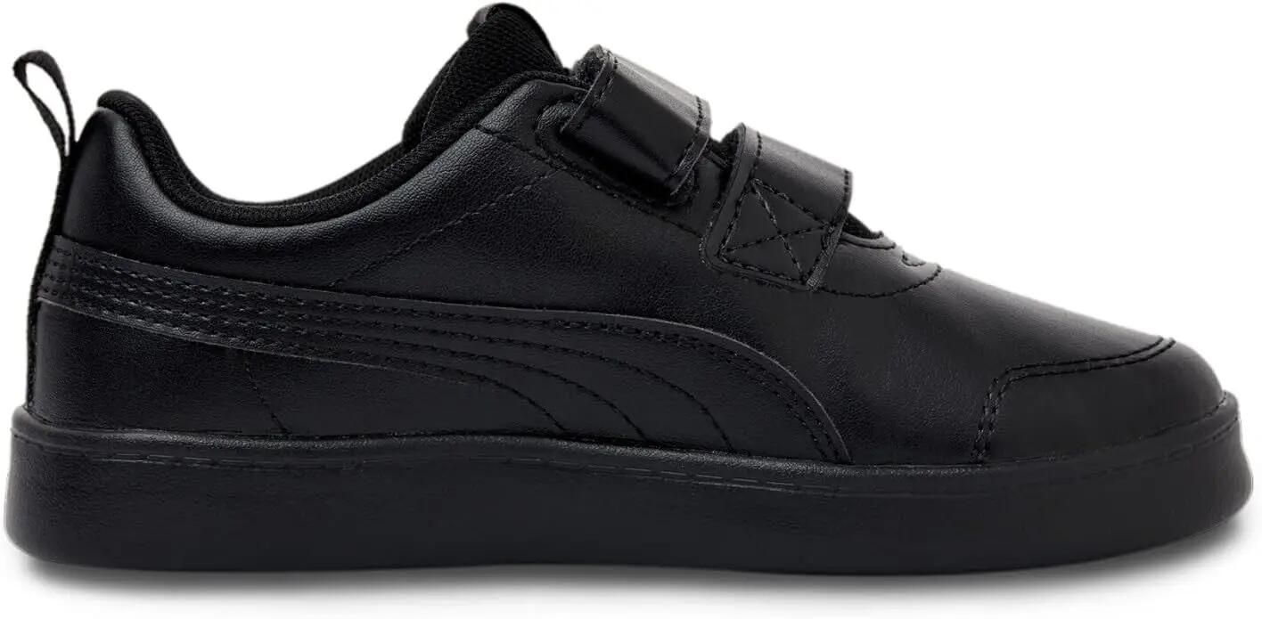 Puma Courtflex v2 V PS Kinder Unisex Sneaker Turnschuh 371543 06 schwarz 2/15