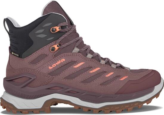 Chaussures de Randonnée Lowa Innovo Gore-Tex Mid Bordeaux/Rose Femme