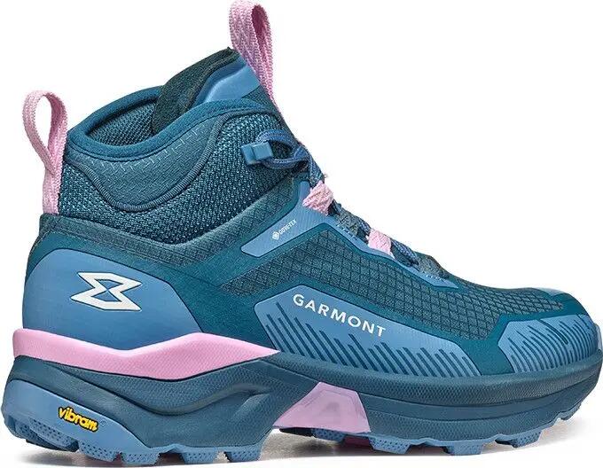 Garmont 9.81 Engage Mid Gore-Tex Damen-Wanderschuhe Blau/Pink 2/5
