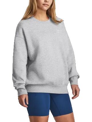 Damen-Sweatshirt Under Armour Essential Flc Os Crew Schwarz Schwarz