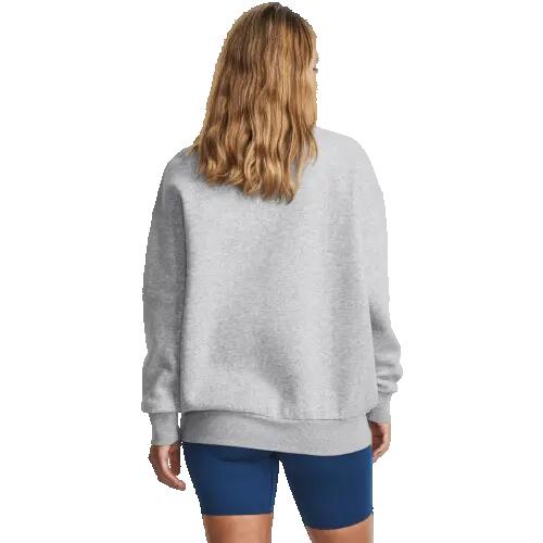 Sweat-shirt femme UNDER ARMOUR Icon Fleece gris coton 2/7