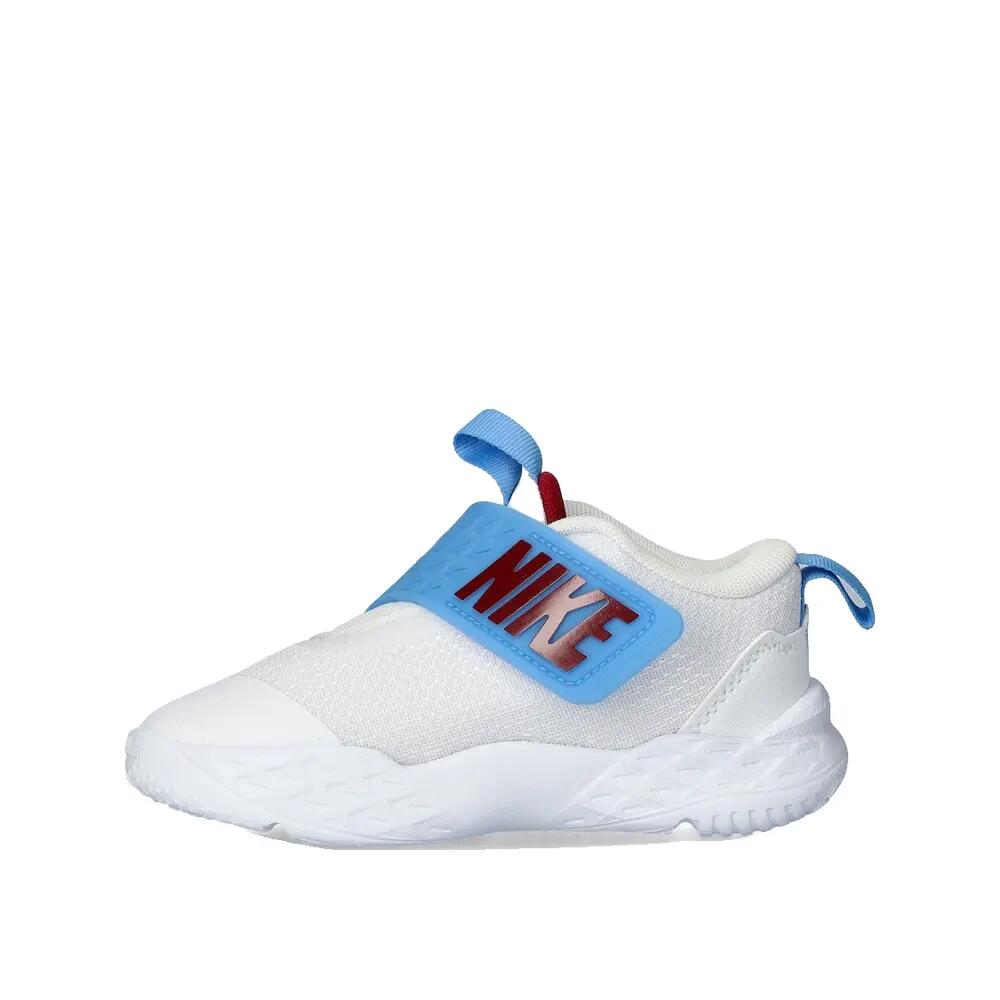 Calzature da basket Nike Team Hustle D Blanc 3/5