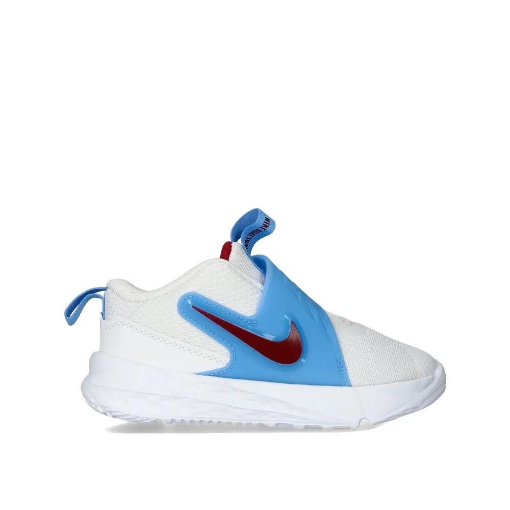 Calzature da basket Nike Team Hustle D Blanc 2/5