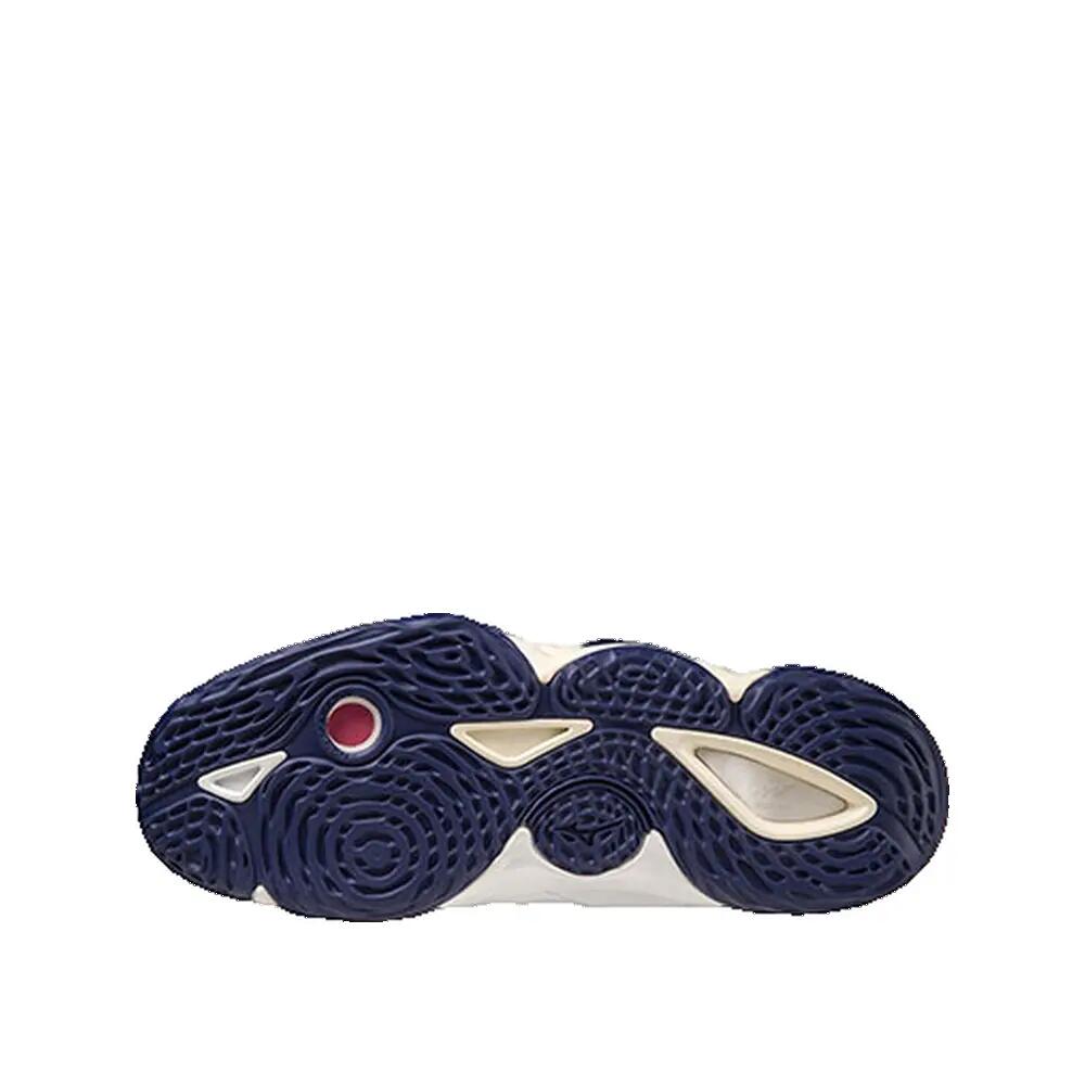 Calçado de voleibol Mizuno Wave Momentum 3 MID Branco/Azul 3/3
